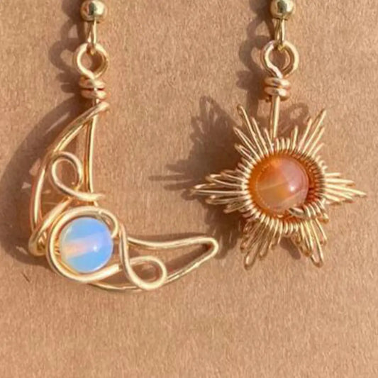Sun Moon Earrings