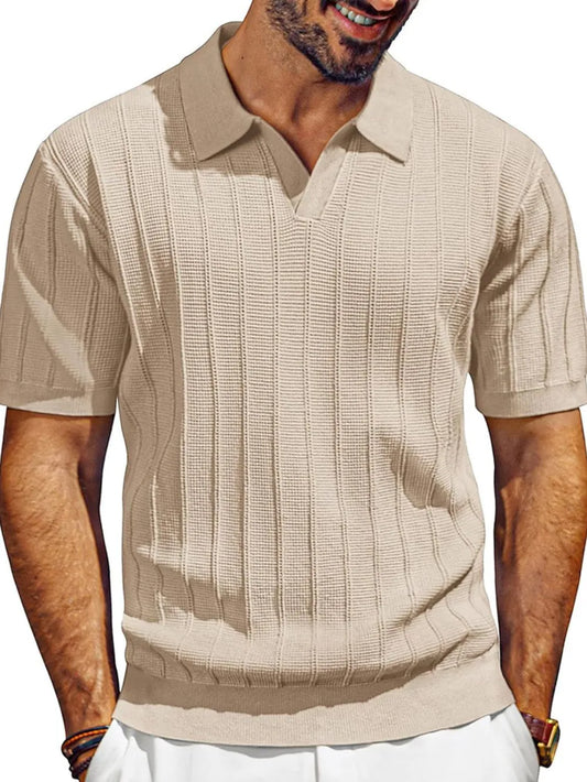 Textured Polo Top