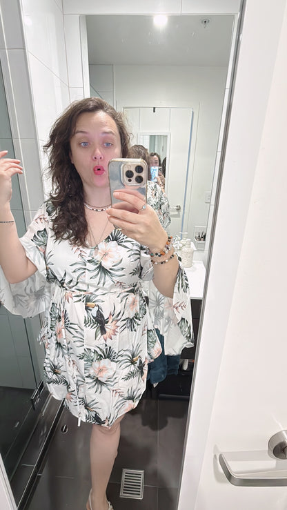 Flora-Print Party Dress
