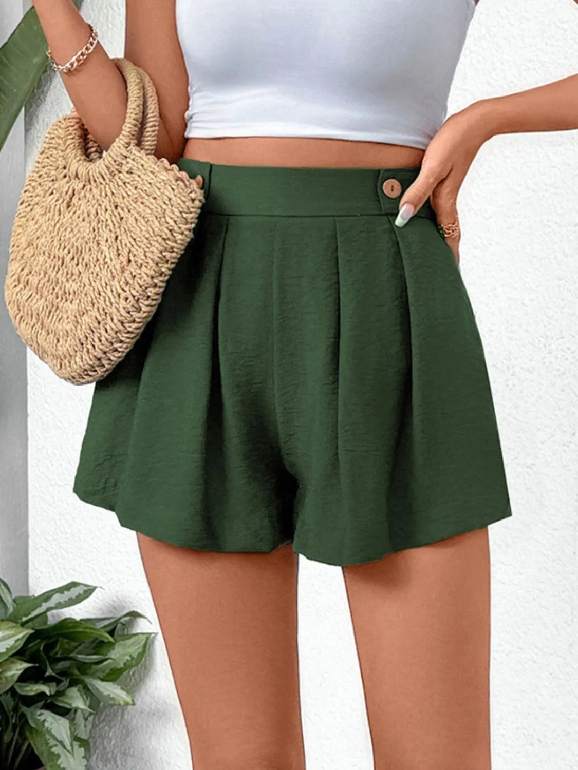 Pleated Formal Shorts