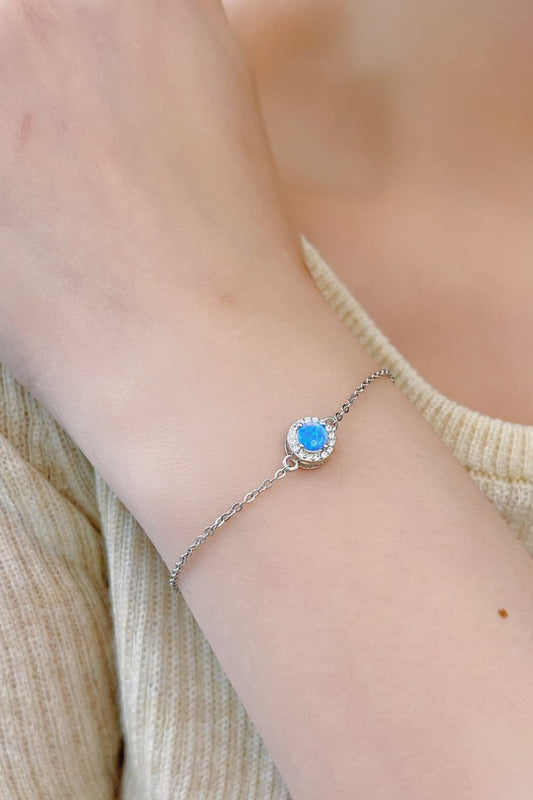 "Love You Too Much" Opal Bracelet