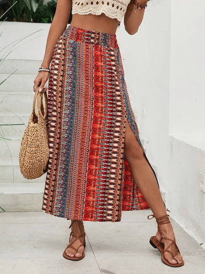 Boho Print Skirt