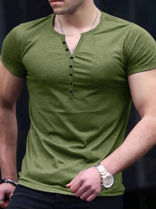 Tight Button-Up T Shirt