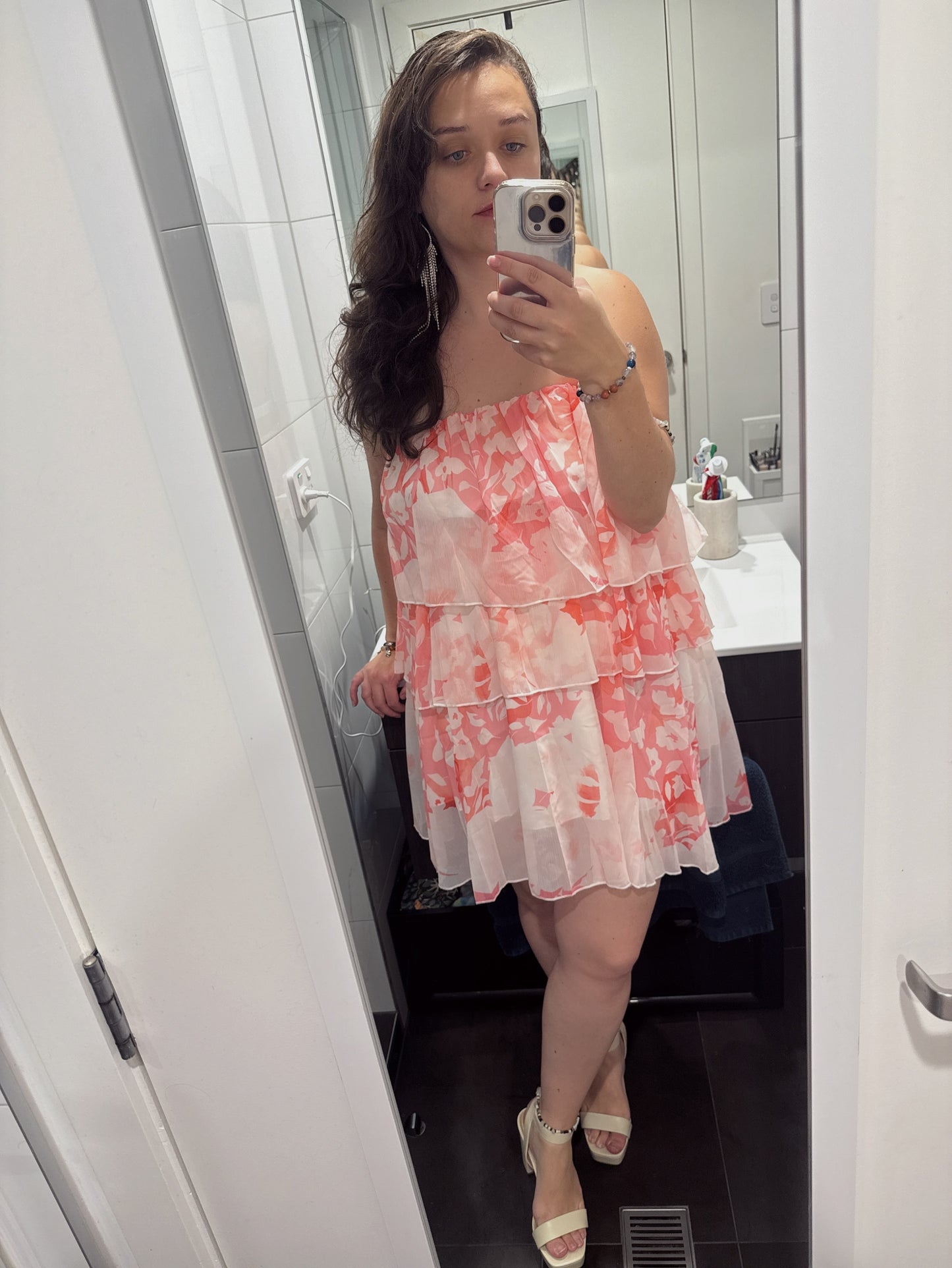 Robe de soirée fleurie