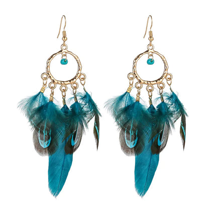 Feather Boho Earrings