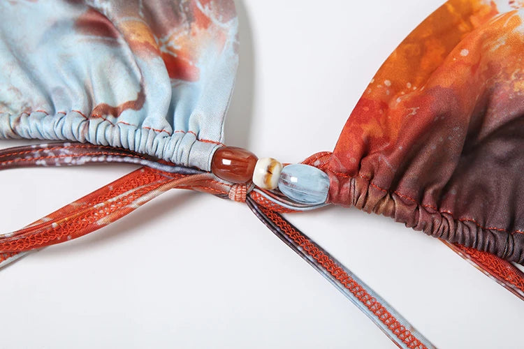 Beautiful Boho-Style Beach Bikini Set Boho Style