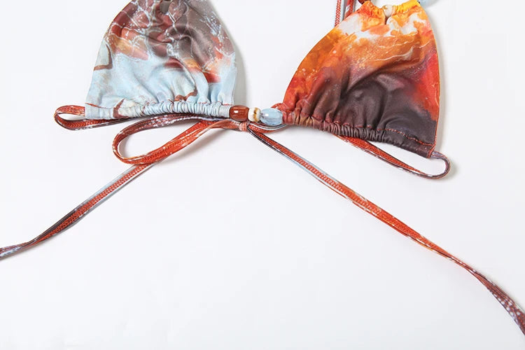 Beautiful Boho-Style Beach Bikini Set Boho Style