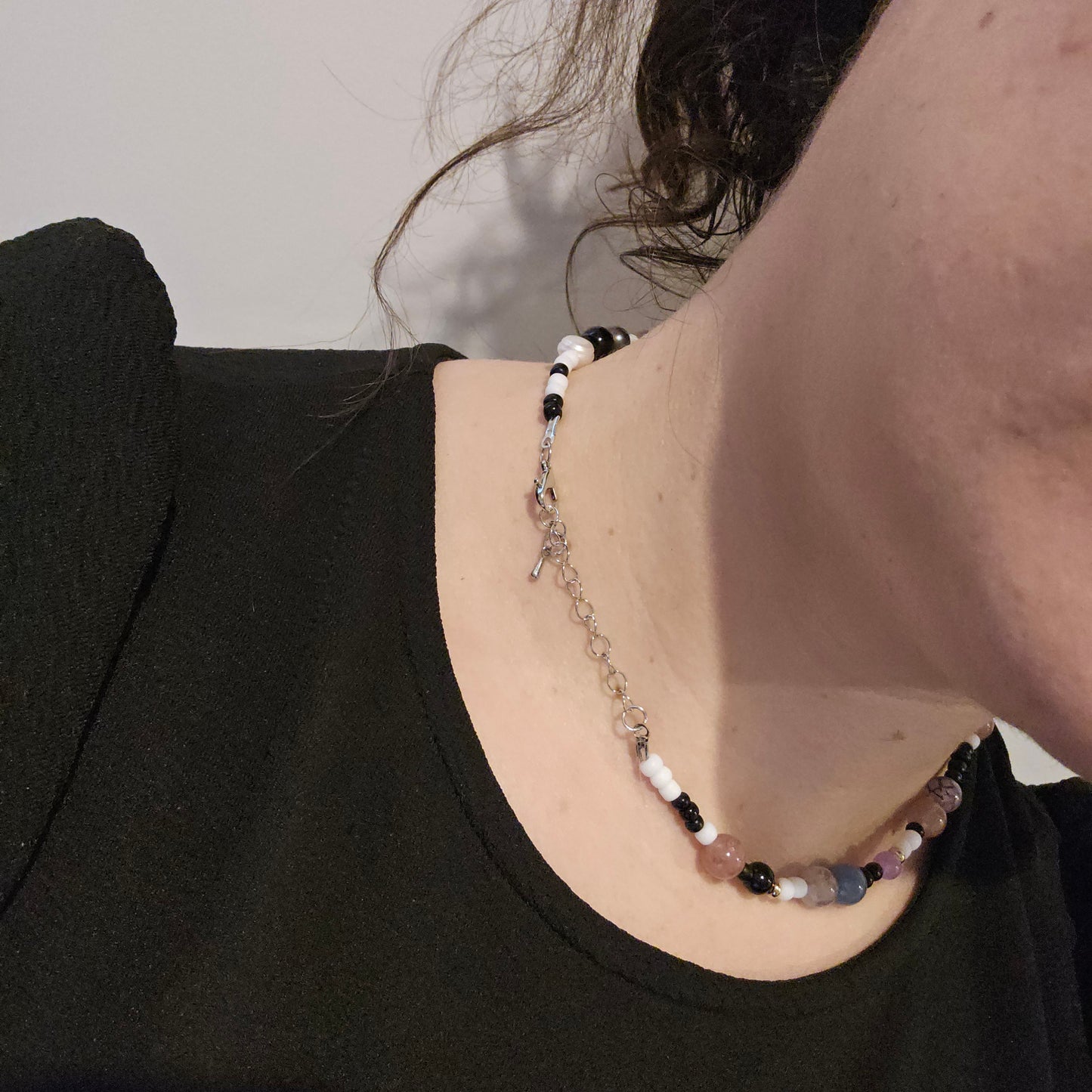 Beautiful & Mysterious Crystal & Bead Necklace