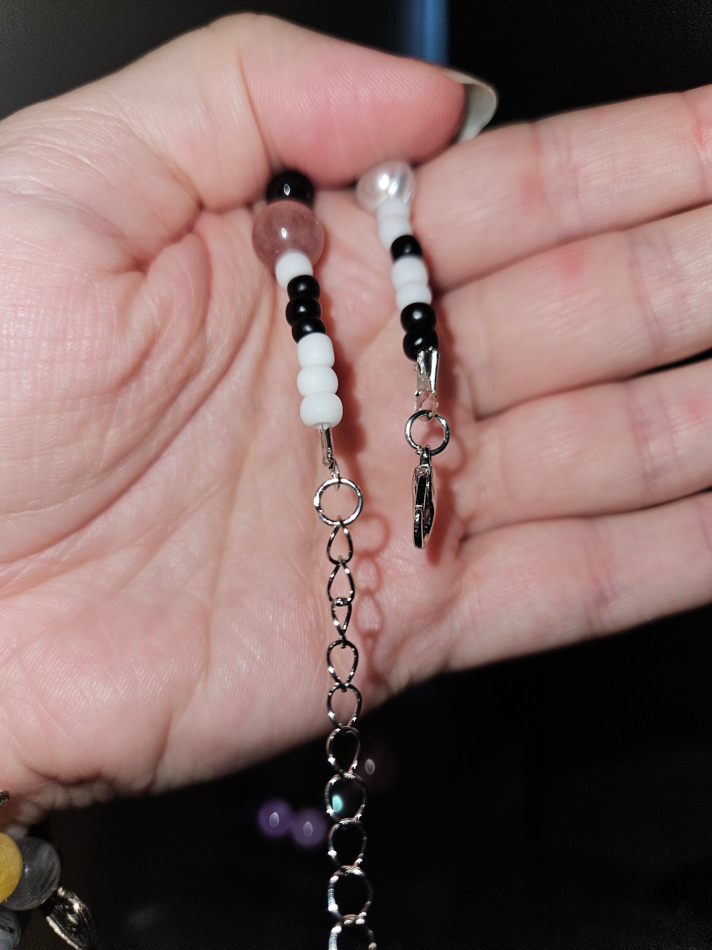 Beautiful & Mysterious Crystal & Bead Necklace