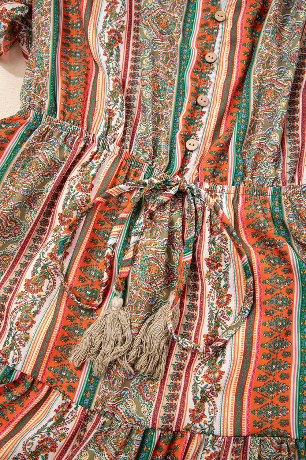 Bohemian Tiered Dress Floral