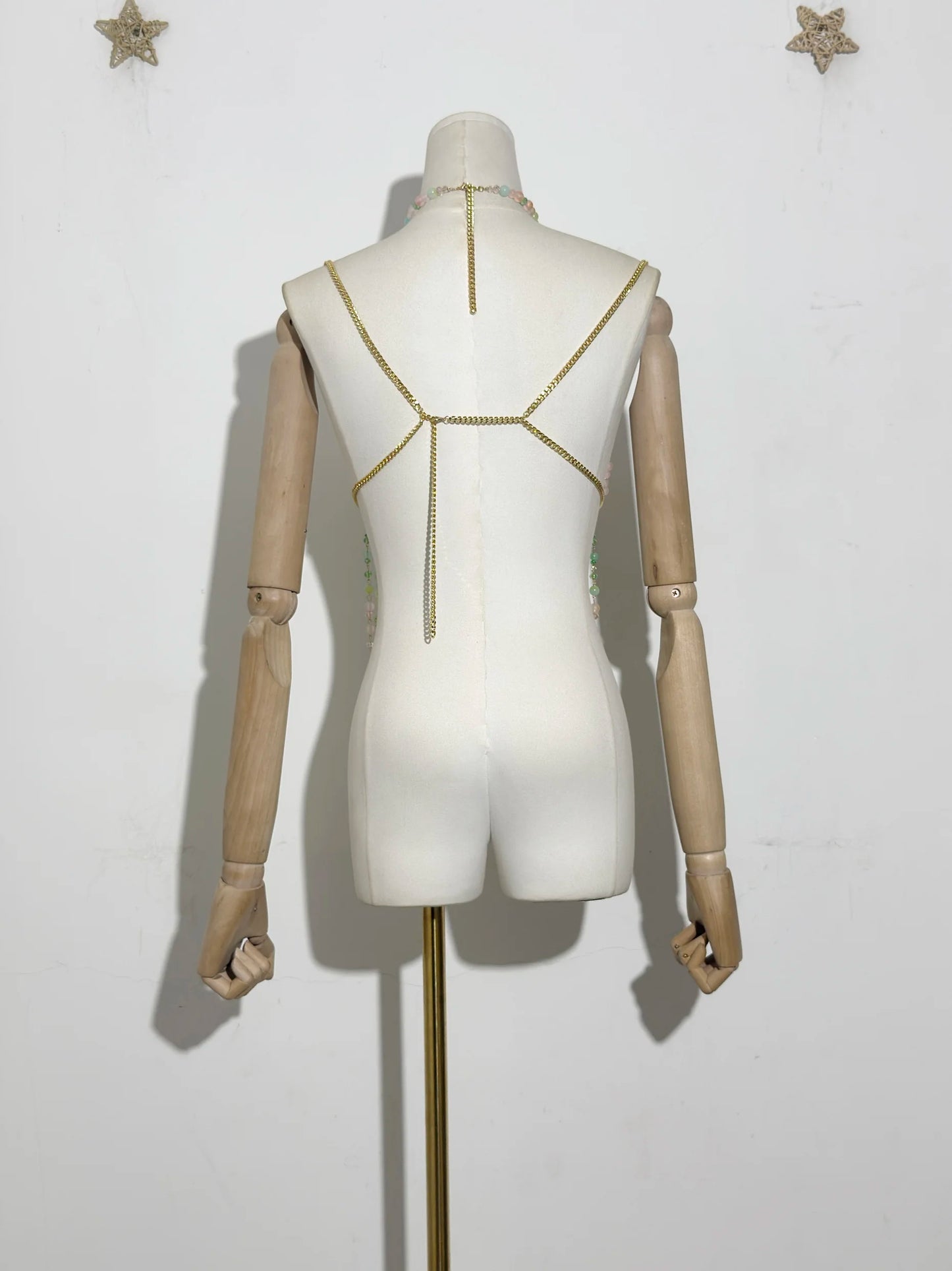 Boho Beaded Chain Top! Pink Multi One Size China