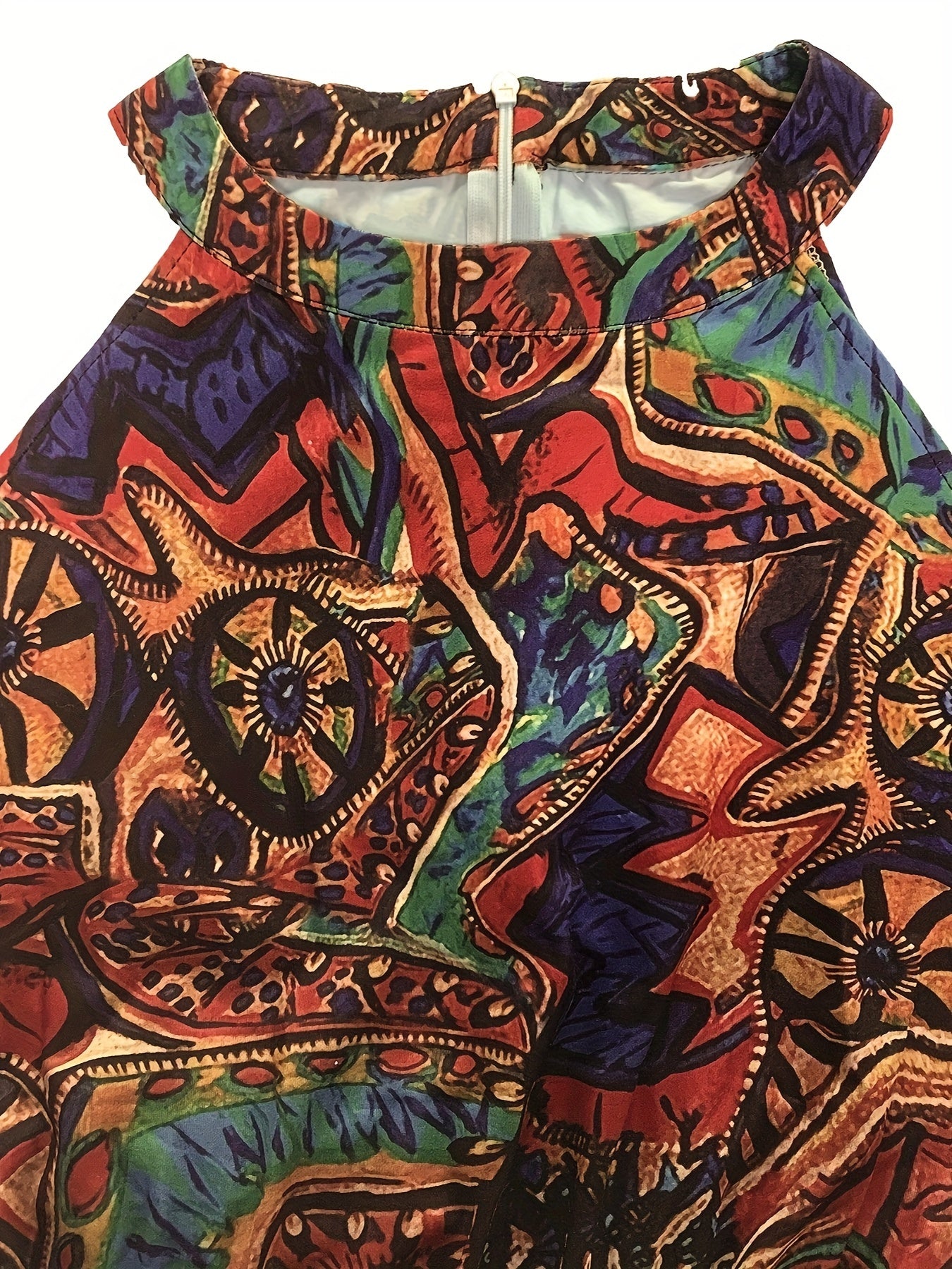 Boho Chic Sleeveless Maxi Dress Caramel Colour