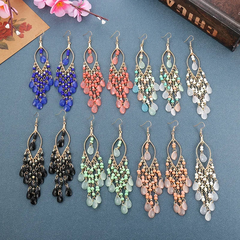 Boho Crystal Earrings