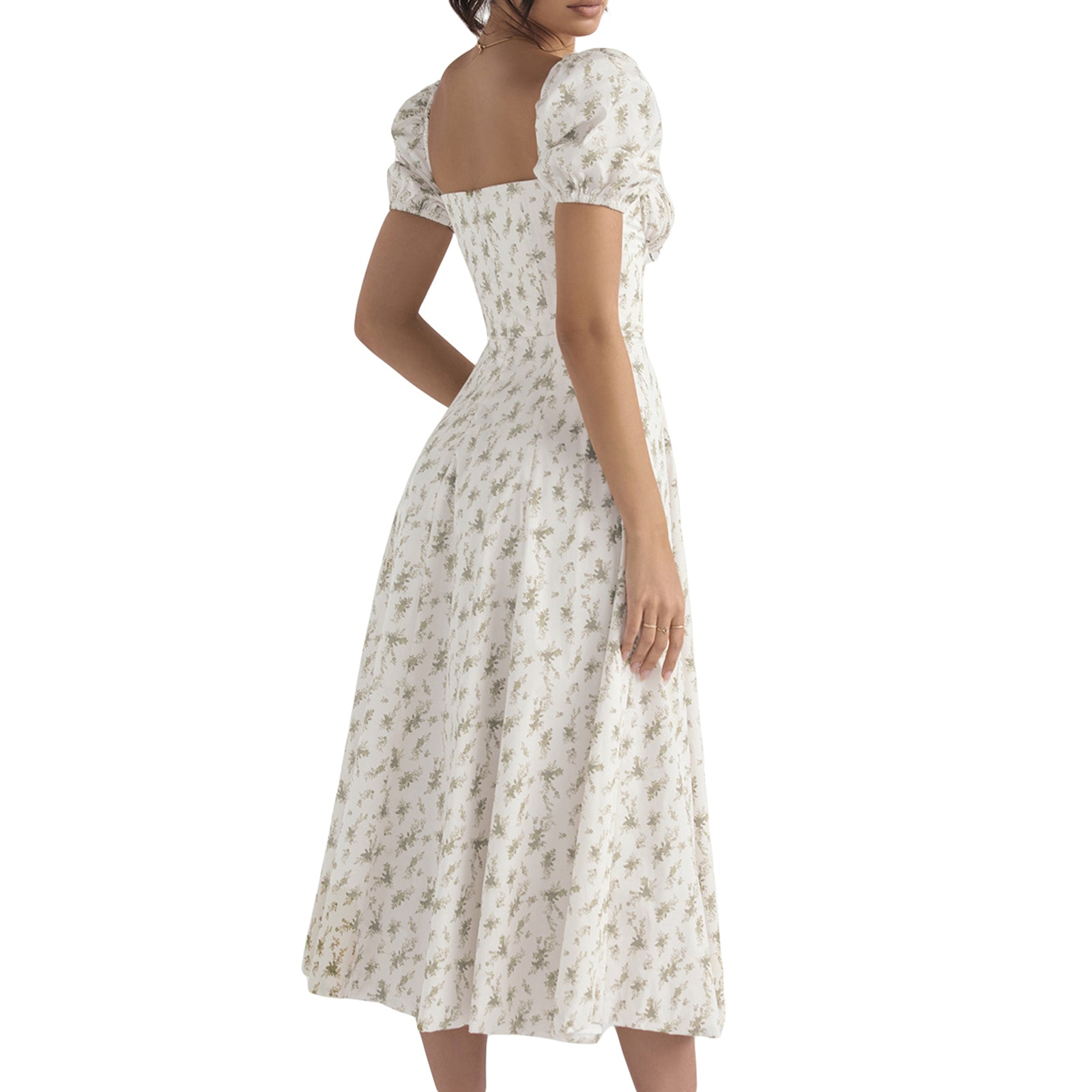 Boho Dainty Dress Green