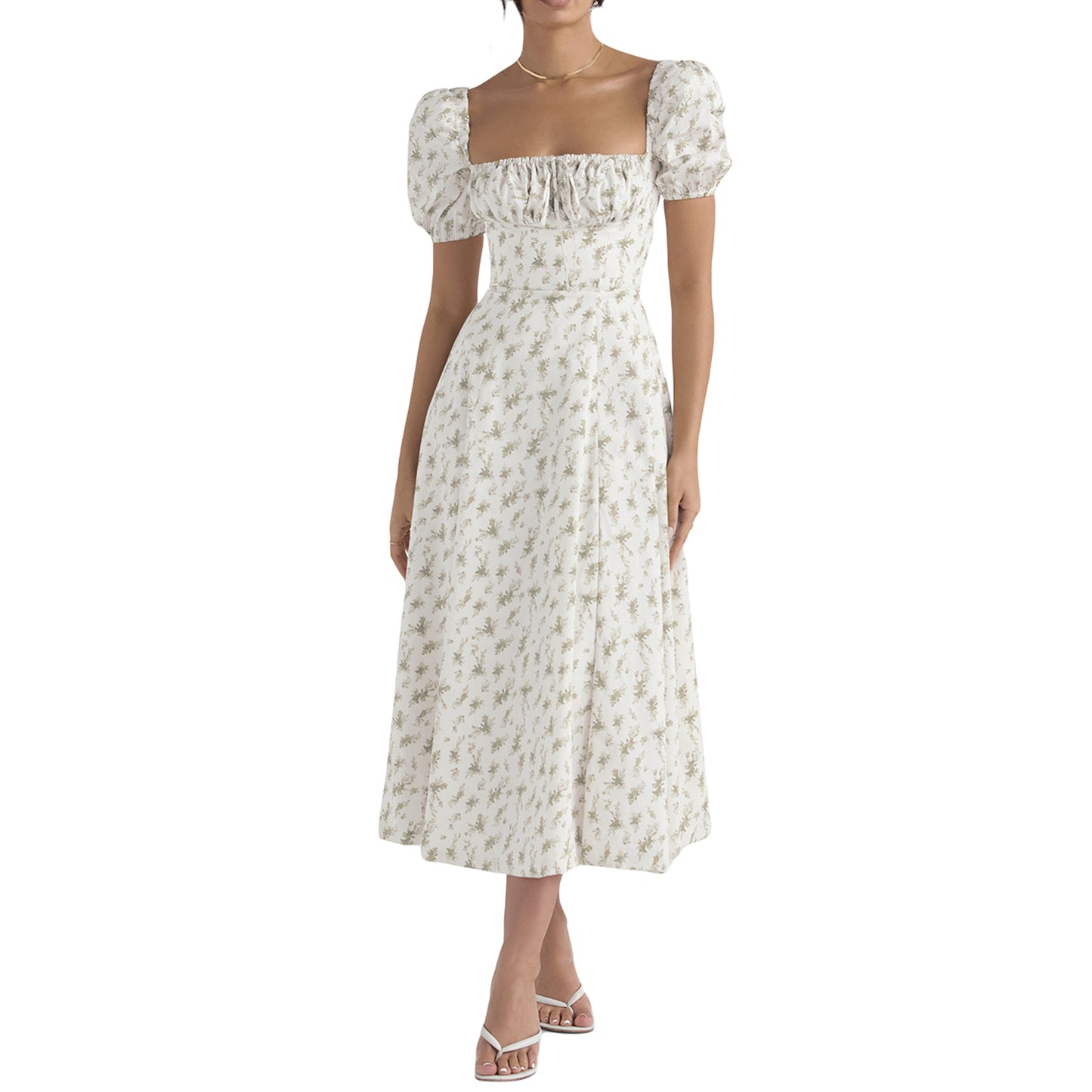 Boho Dainty Dress Green