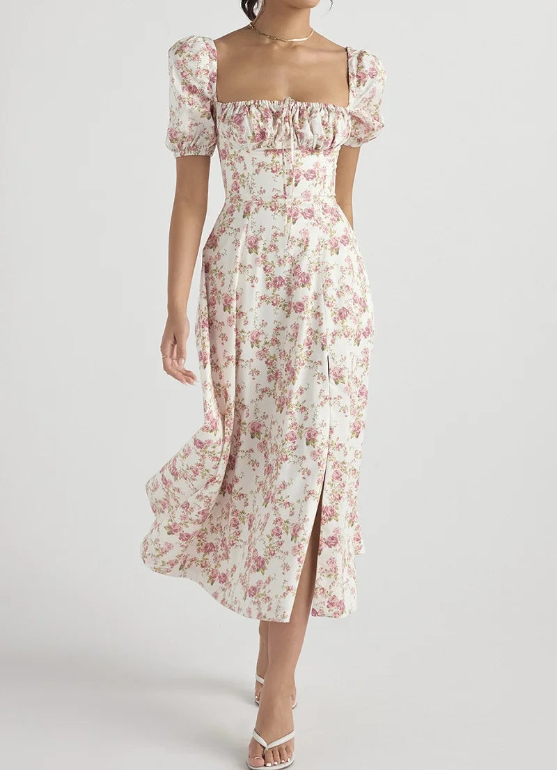 Boho Dainty Dress Pink