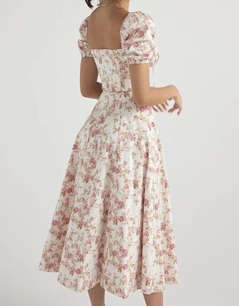 Boho Dainty Dress Pink