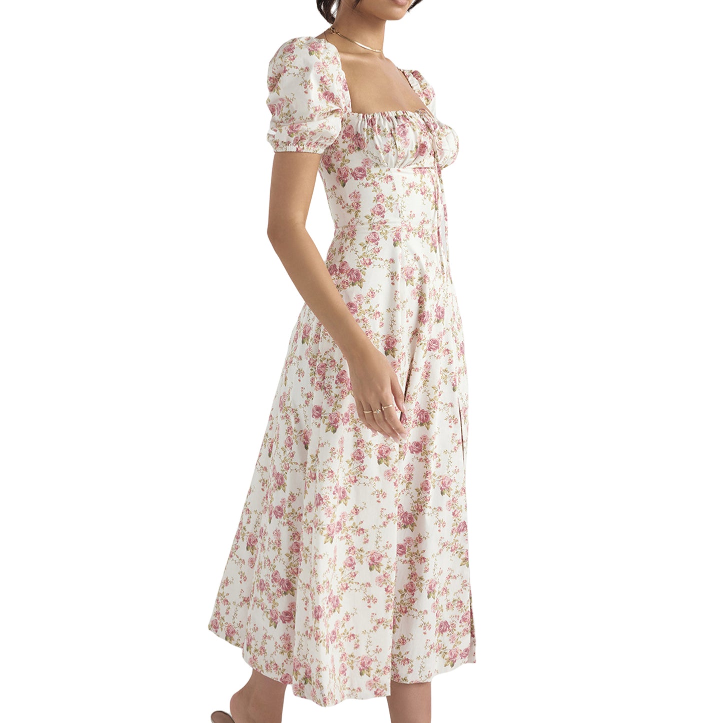 Boho Dainty Dress Pink