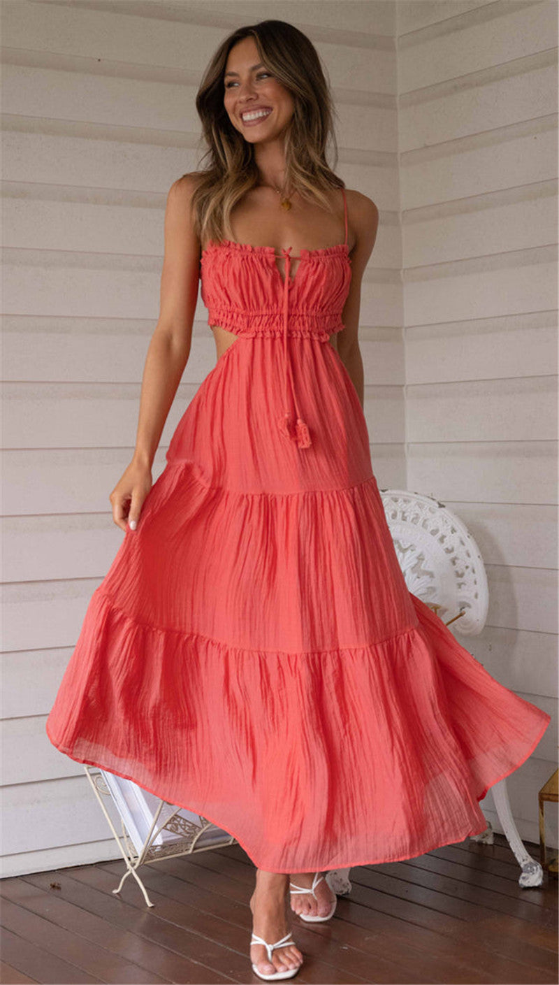 Boho Sling Dress Pink