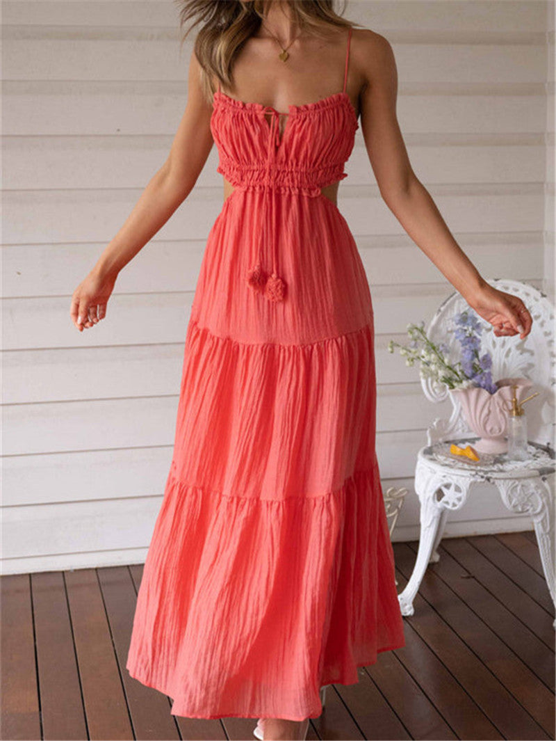Boho Sling Dress Pink