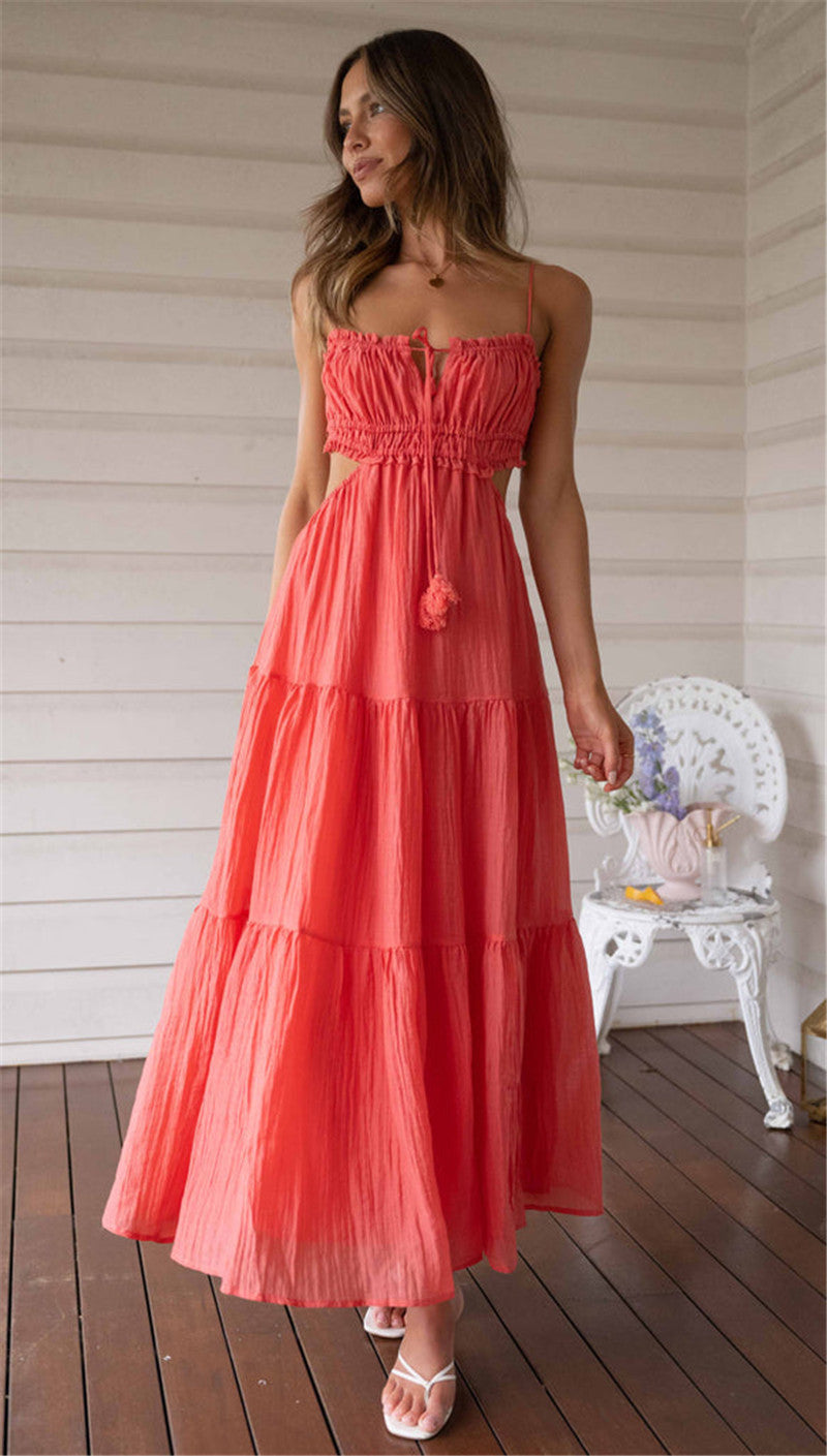 Boho Sling Dress Pink