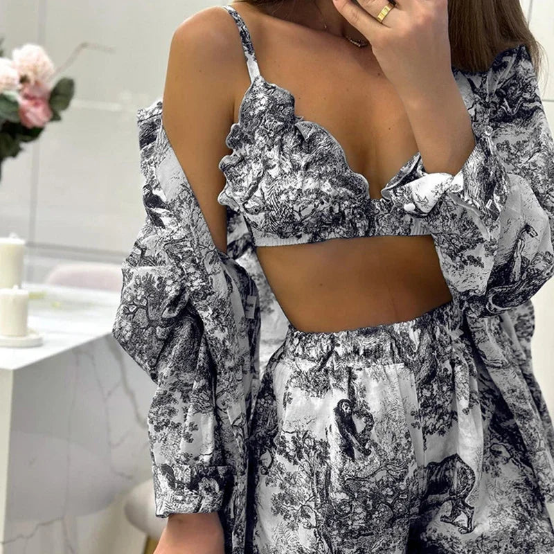 Bonnie Beachwear Set Black