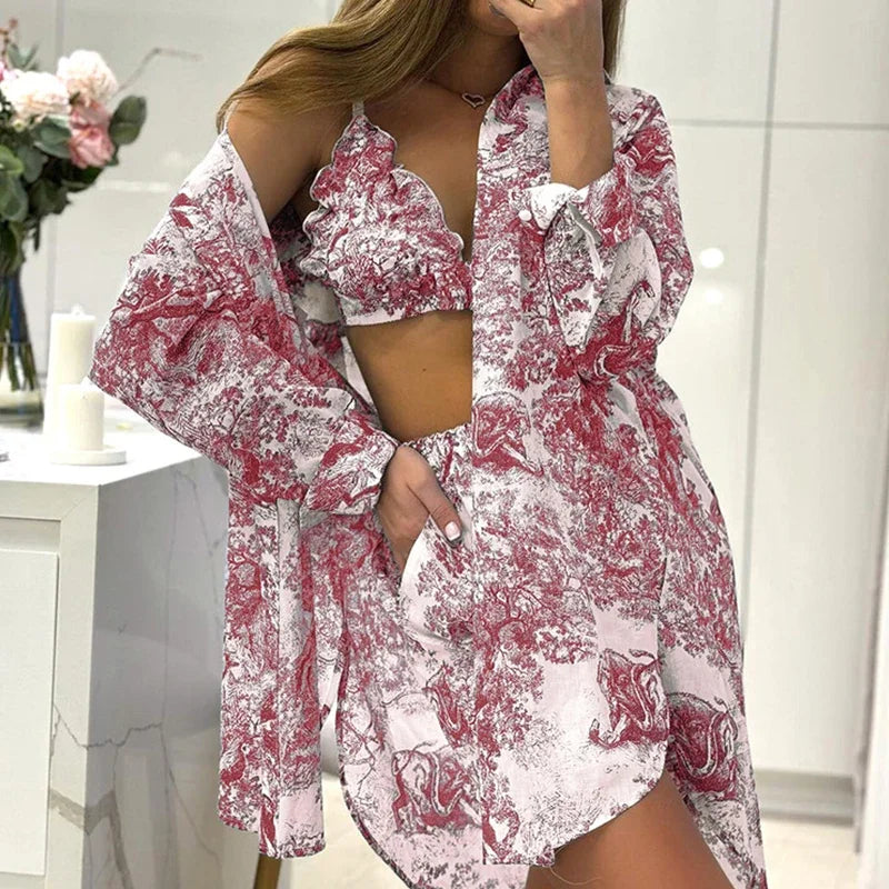 Bonnie Beachwear Set Red