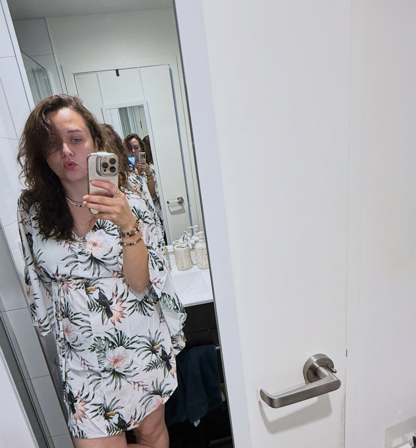 Flora-Print Party Dress