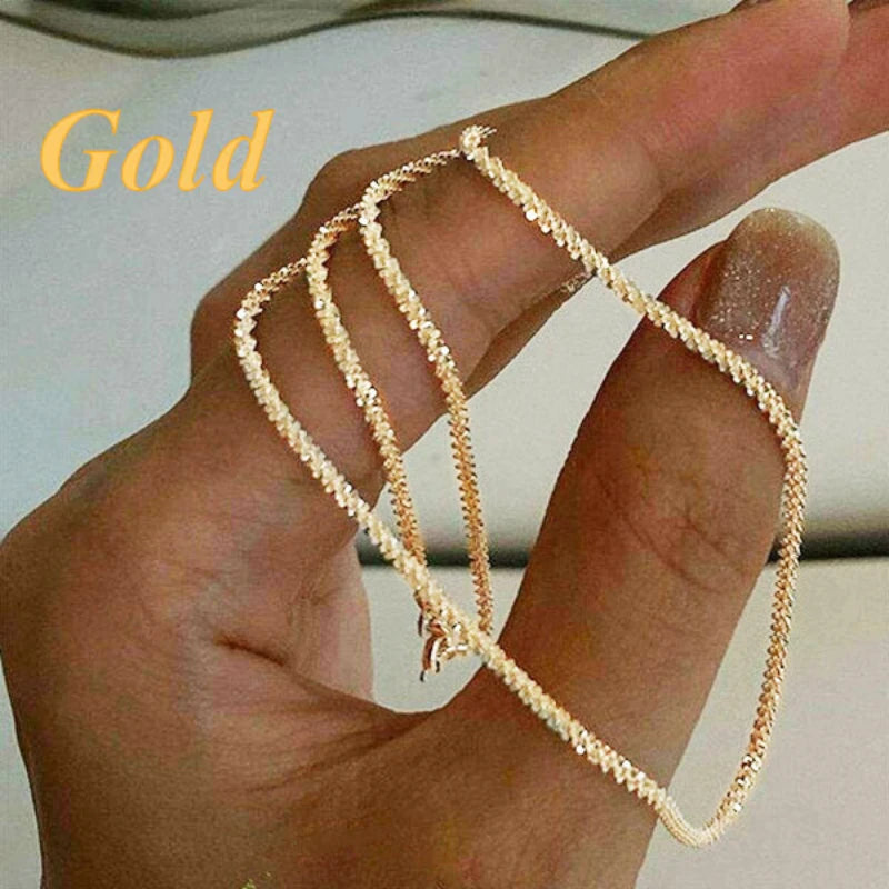 Clavicle Necklace Gold-color