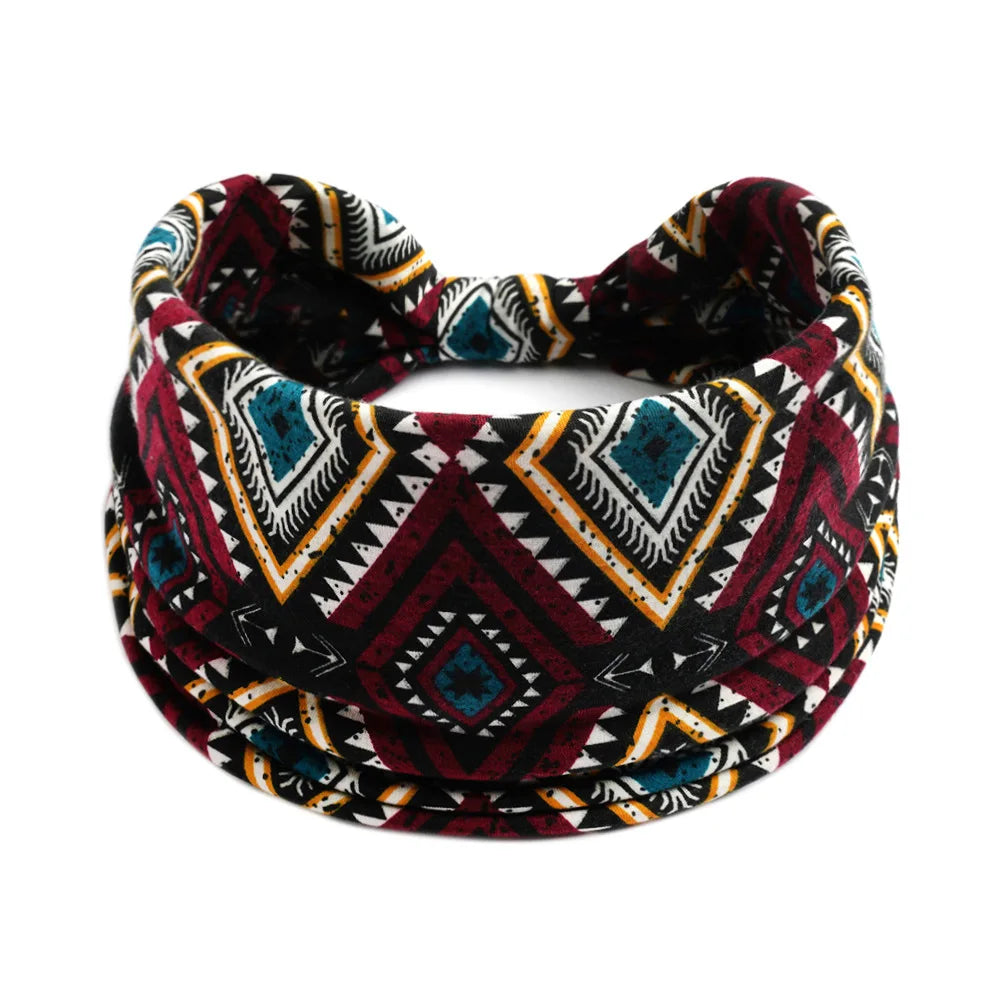 Cool Boho Headband Red Stripes