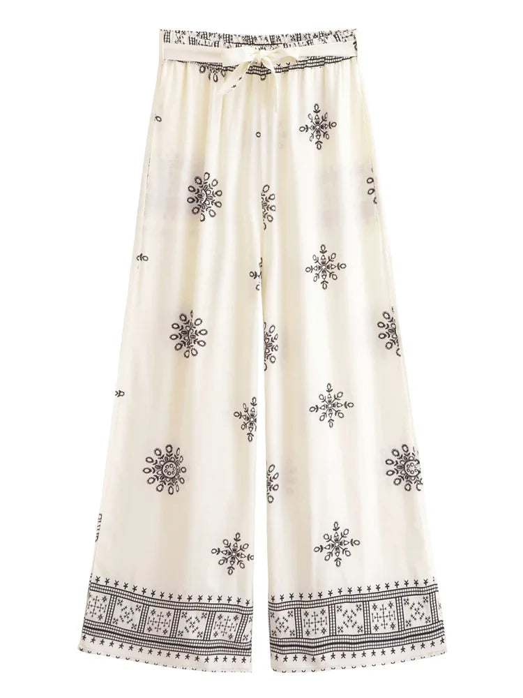 Cool Boho Hippy Pants White