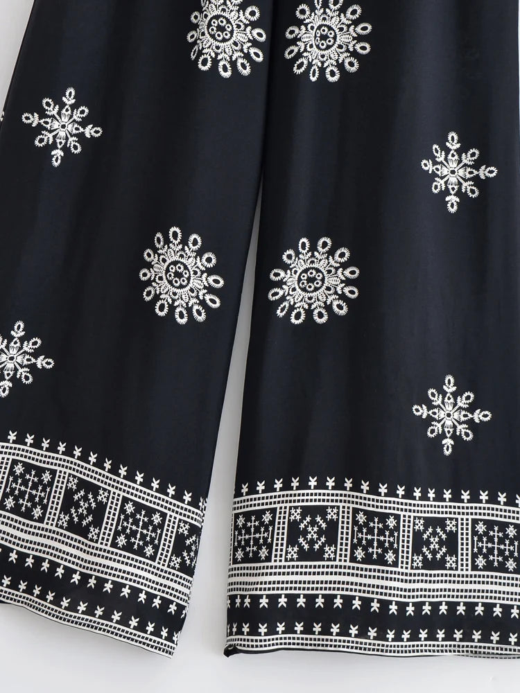 Cool Boho Hippy Pants Black