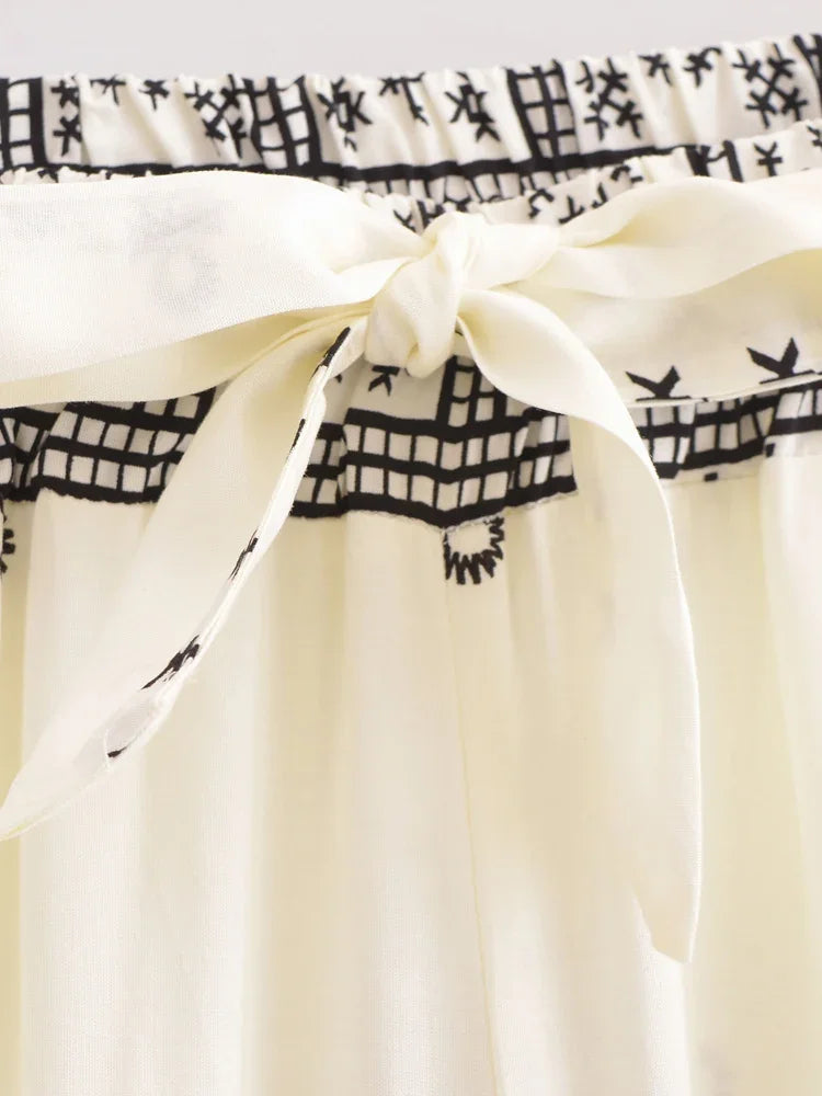 Cool Boho Hippy Pants White