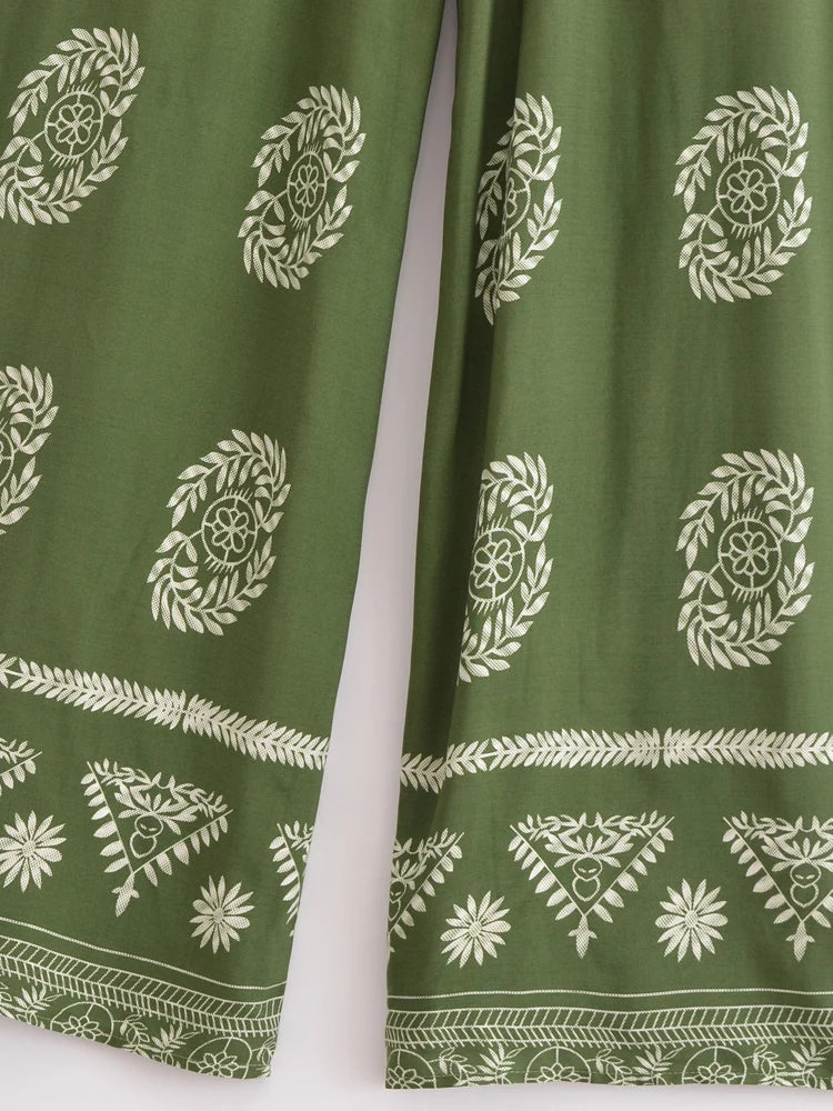 Cool Boho Hippy Pants Green