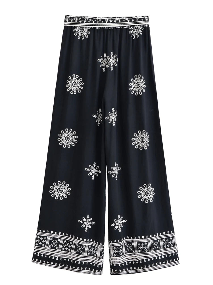 Cool Boho Hippy Pants Black