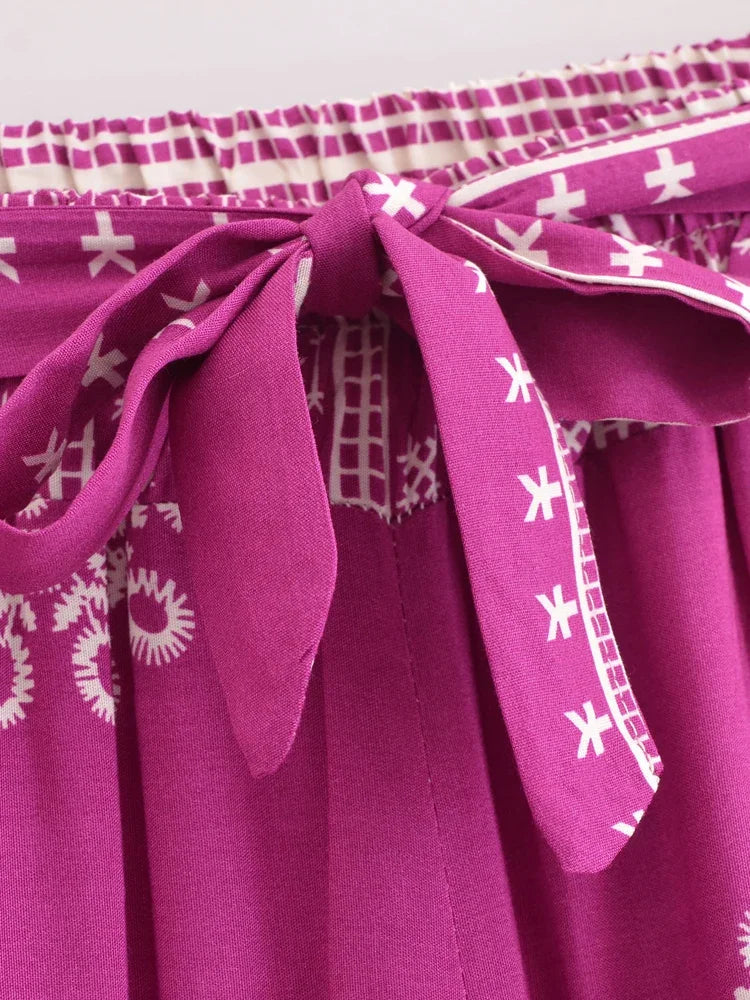 Cool Boho Hippy Pants Purple red