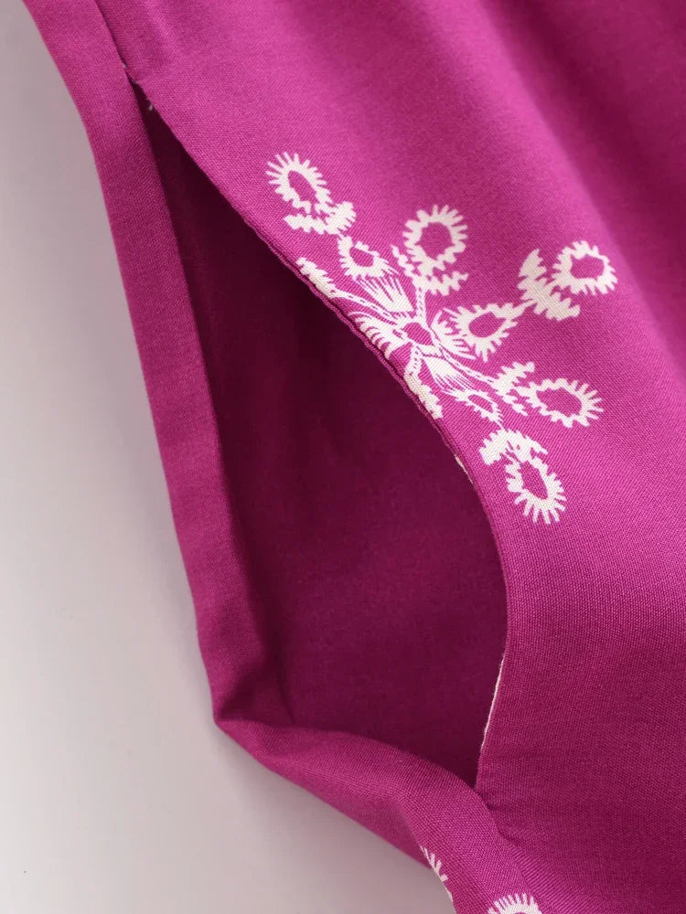 Cool Boho Hippy Pants Purple red