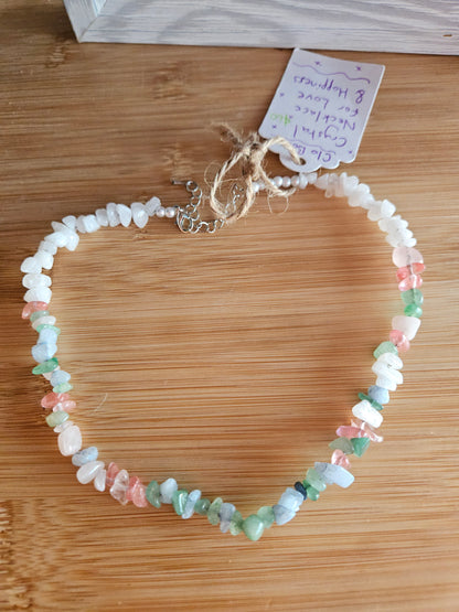 Collier en cristal Amour et Bonheur