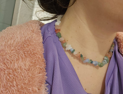 Collier en cristal Amour et Bonheur