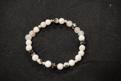 Black and White, Unique Crystal Bracelet