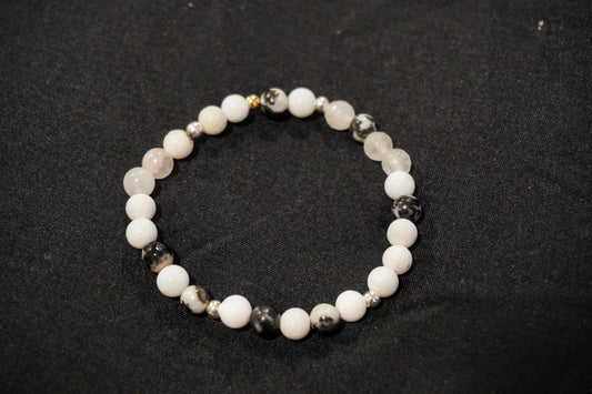 Black and White, Unique Crystal Bracelet