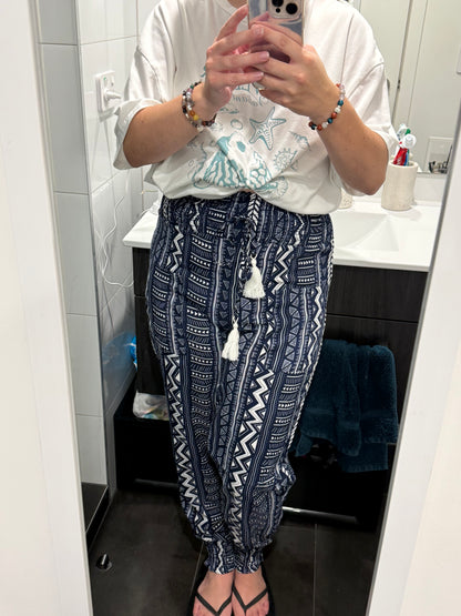 Geometric Print Pants