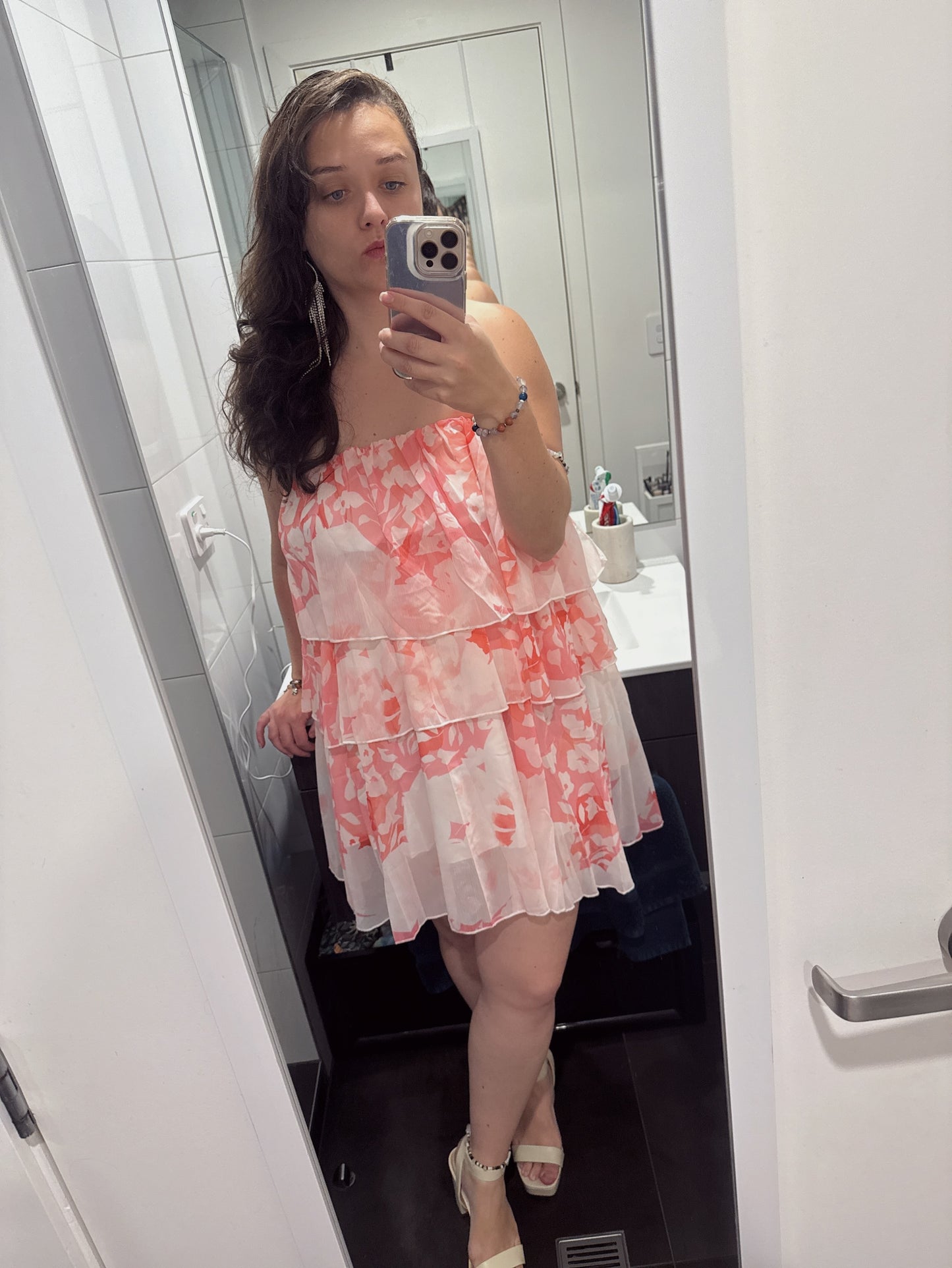 Robe de soirée fleurie