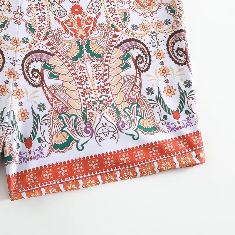 Ethnic-Style Kini Orangey-Red