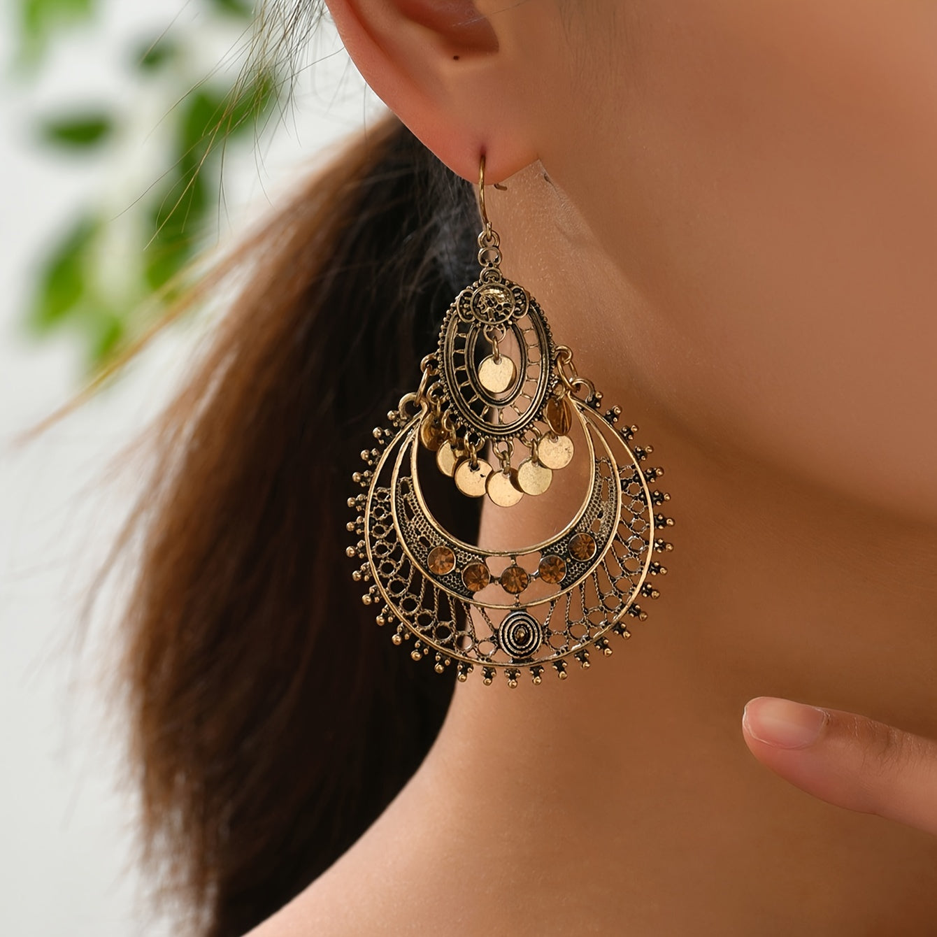Exquisite Hollow Dangle Earrings