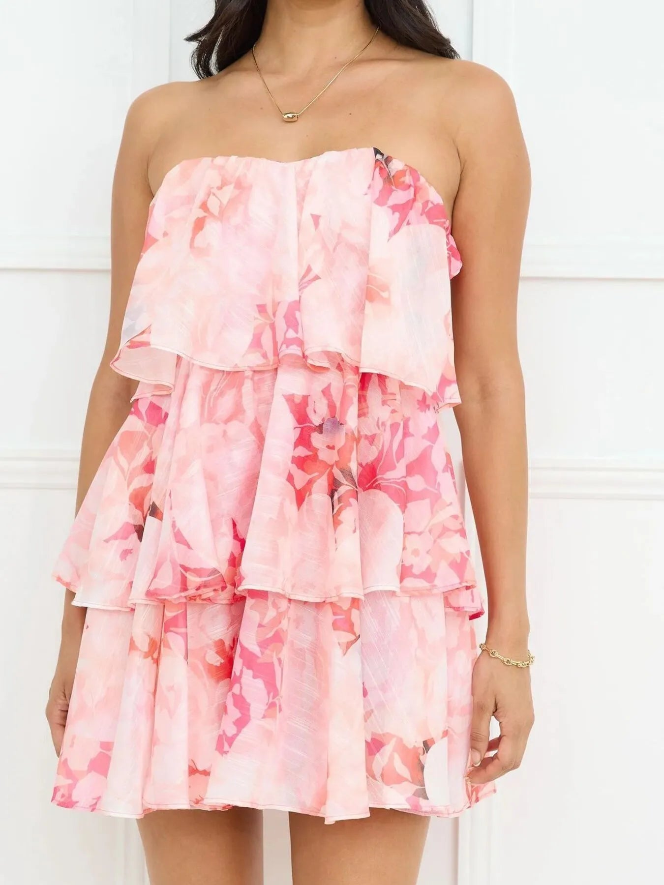 Floral Party Dress Pink
