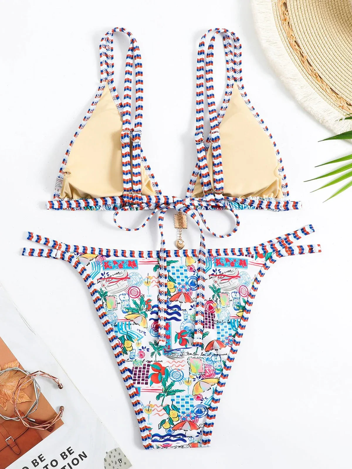 Floral Printed Tropical Bikinis Travel