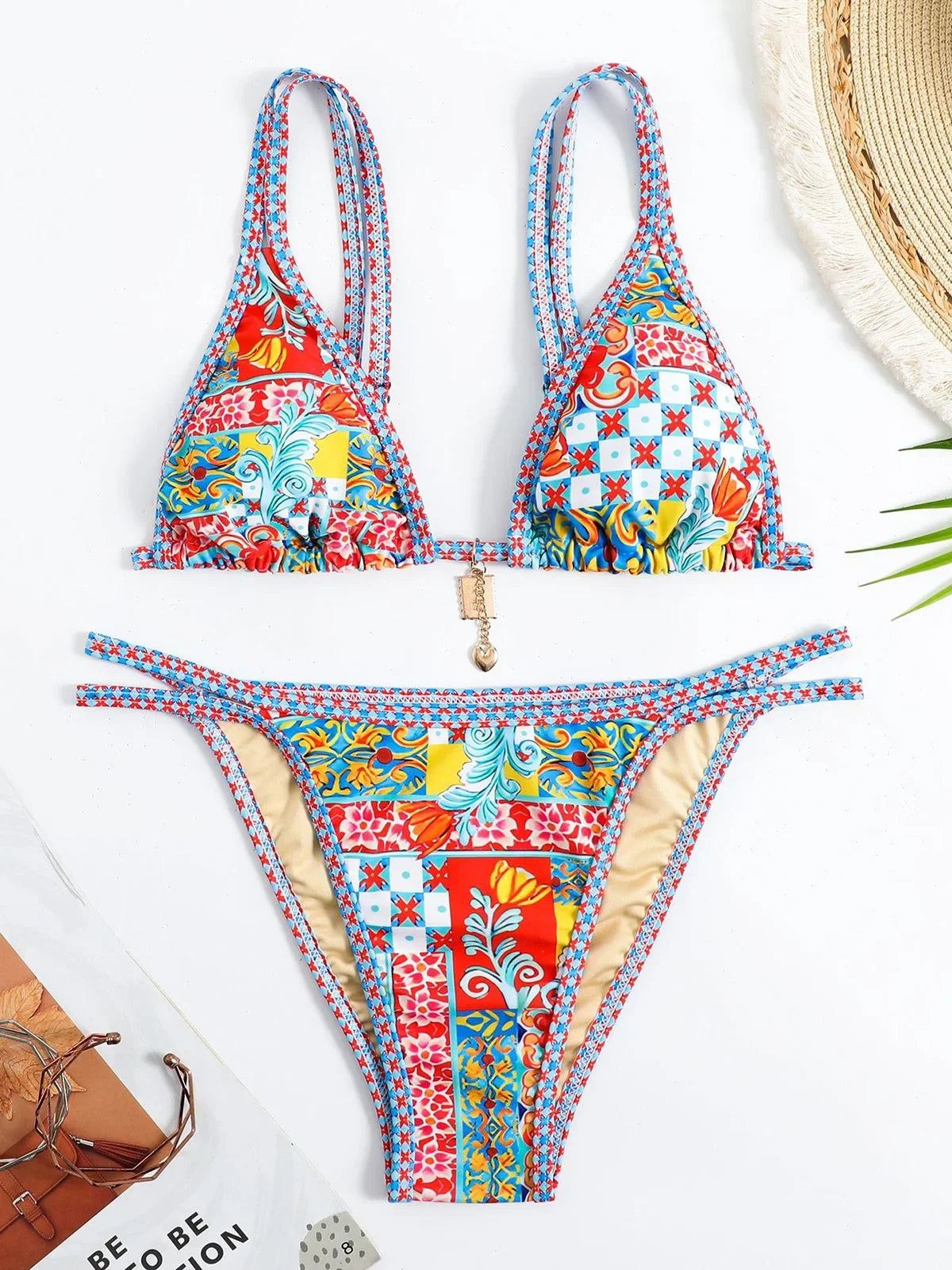 Floral Printed Tropical Bikinis Spanish