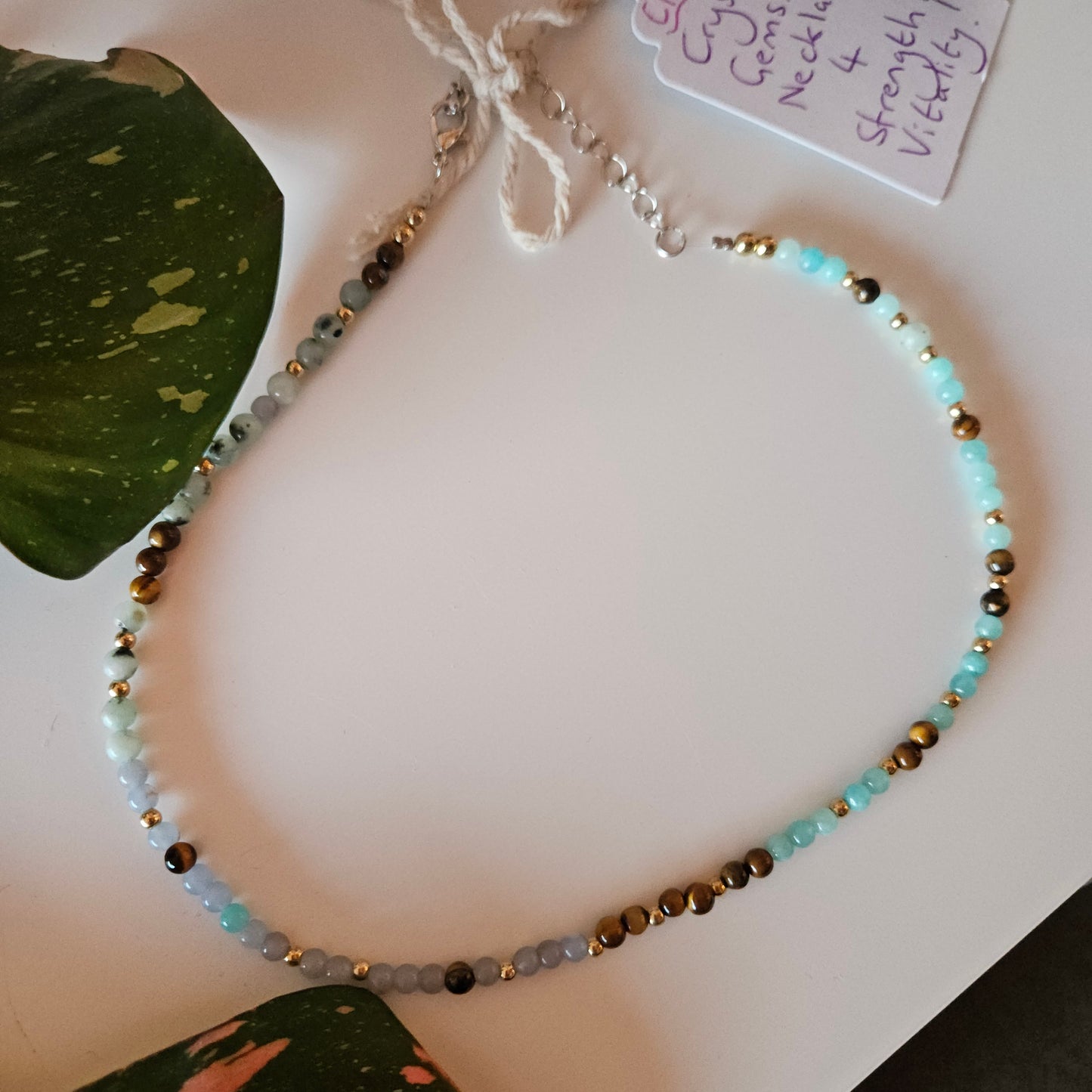 Gemstone Necklace for Strength & Vitality!