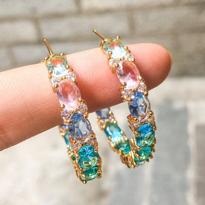 Colour Hoop Earrings